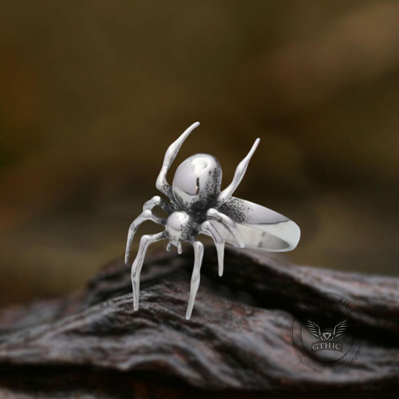 Punk Spider Stainless Steel Animal Ring