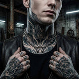 Punk Spike Horseshoe Stainless Steel Clavicle Necklace | Gthic.com