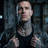 Punk Spike Horseshoe Stainless Steel Clavicle Necklace | Gthic.com