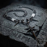 Punk Spike Star Stainless Steel Clavicle Necklace