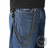 Punk Spiked Double-Chain Alloy Pants Chain | Gthic.com
