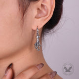 Punk Squid Stainless Steel Marine Hoop Earrings | Gthic.com