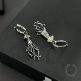 Punk Squid Stainless Steel Marine Hoop Earrings | Gthic.com