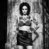 Punk Street Studded Metallic Spike Bra Underwear | Gthic.com