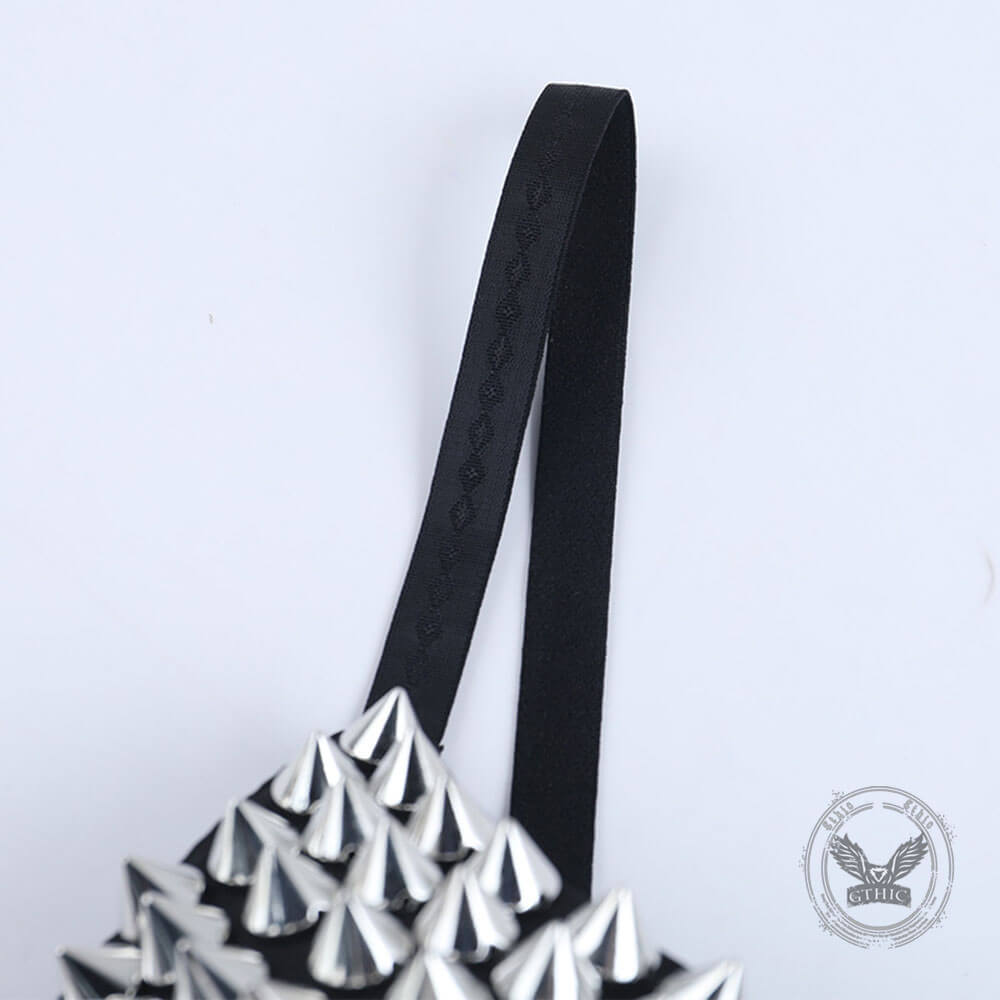 Punk Street Studded Metallic Spike Bra Underwear