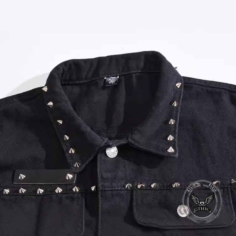 Gilet Skull in cotone ricamato stampato