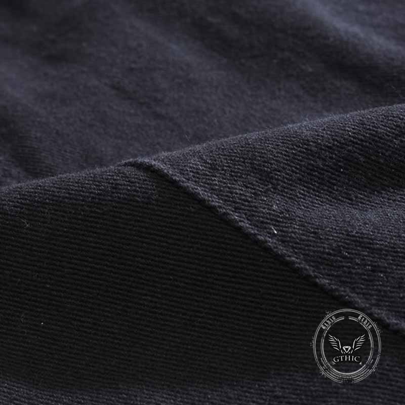 Gilet Skull in cotone ricamato stampato