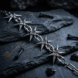 Punk Studded Stainless Steel Clavicle Necklace