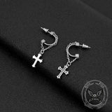 Pendientes Animales Serpiente Enrollada Acero Inoxidable