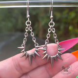 Punk Thorn Chain Stainless Steel Drop Earrings