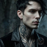 Punk Thorn Chain Stainless Steel Drop Earrings | Gthic.com