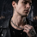 Punk Thorn Chunky Stainless Steel Necklace | Gthic.com