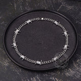 Punk Thorn Chunky Stainless Steel Necklace
