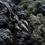 Punk Trident Eagle Claw Stainless Steel Pendant