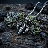 Punk Trident Eagle Claw Stainless Steel Pendant
