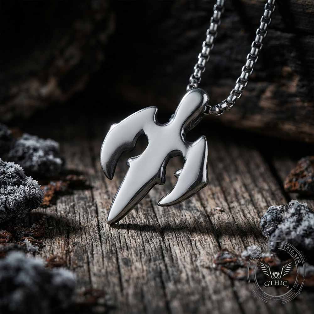 Punk Trident Eagle Claw Stainless Steel Pendant
