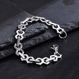 Punk Versatile Stainless Steel Patchwork Bracelet | Gthic.com