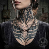 Punk Y2K Multi-Spike Stainless Steel Clavicle Necklace | Gthic.com