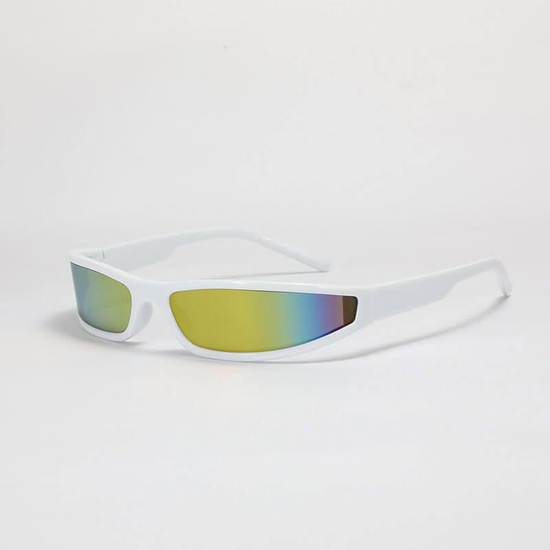 Punk Y2K Narrow Frame Colorful UV-Proof PC Sunglasses | Gthic.com