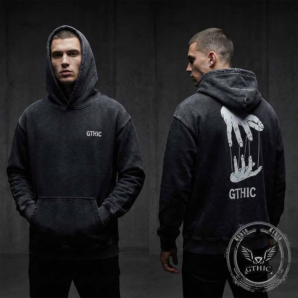 Puppet Master Hands Vintage Washed Hoodie | Gthic.com