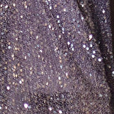 Purple Sequined Halterneck Long Evening Dress 02 | Gthic.com