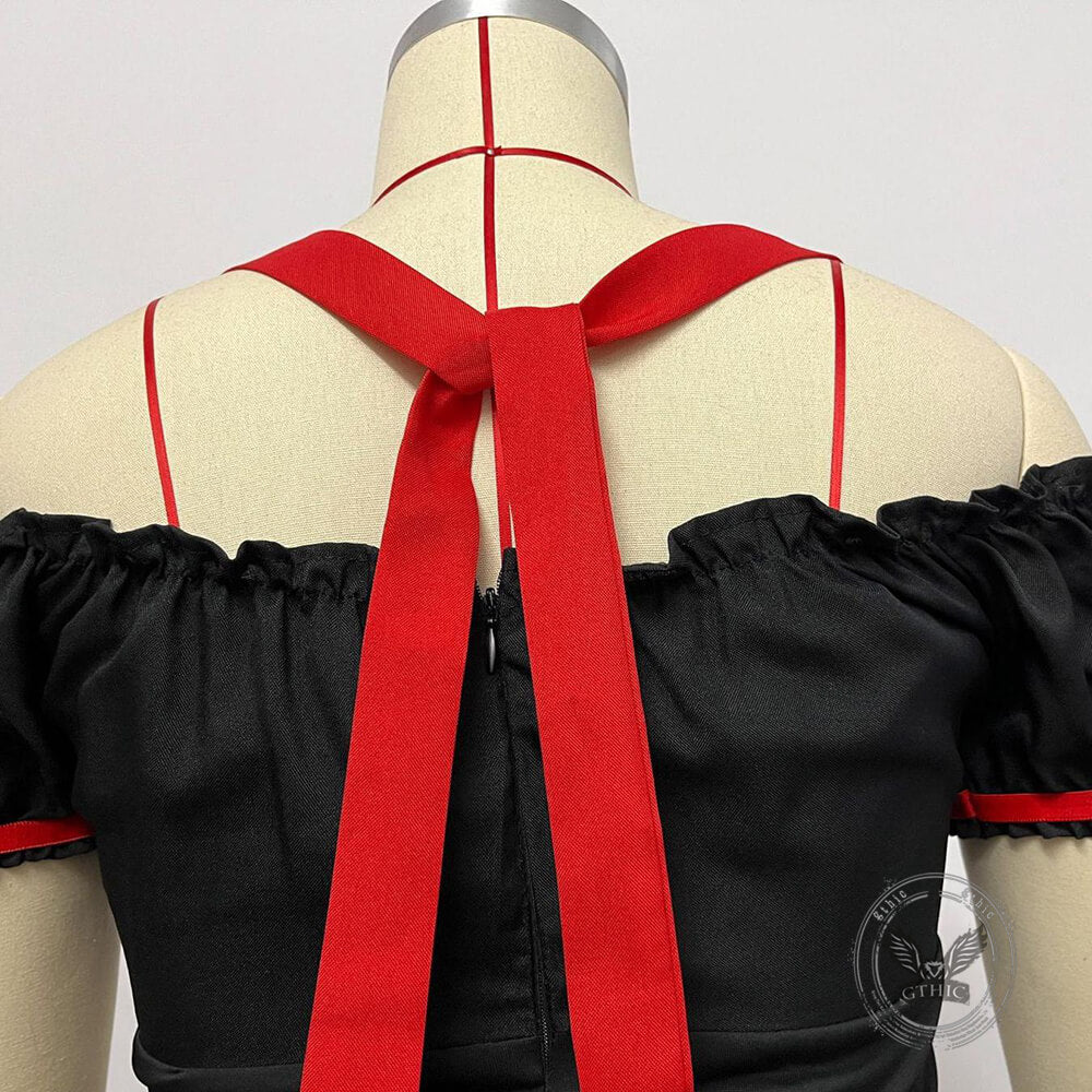 Queen of Hearts Halloween Cosplay Costume Set