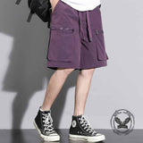 Quick Dry Casual Multi-Zipper Pocket Cargo Shorts 02 | Gthic.com