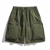 Quick Dry Casual Multi-Zipper Pocket Cargo Shorts 03 | Gthic.com