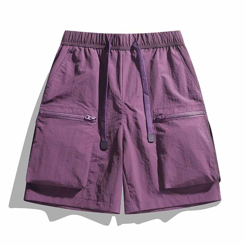 Quick Dry Casual Multi-Zipper Pocket Cargo Shorts