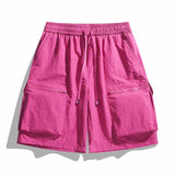 Quick Dry Casual Multi-Zipper Pocket Cargo Shorts