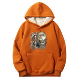 Racoons howling at the Moon Crew Collar Hoodie