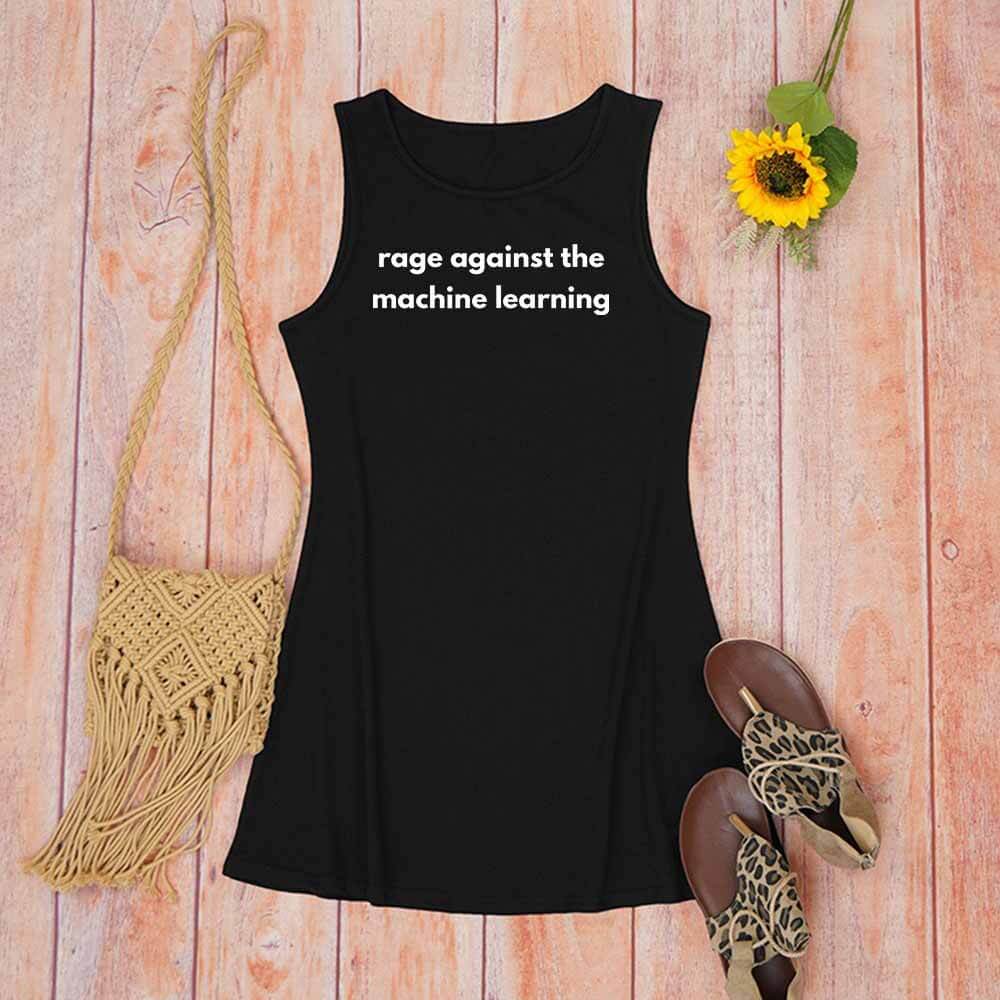 Rage Against The Machine Learning Crew Neck Vest Dress  | Gthic.com