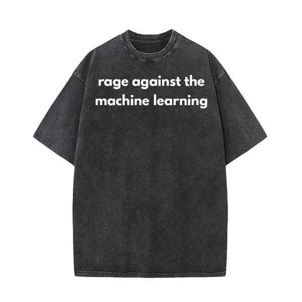 Rage Against The Machine Learning Vintage Washed T-shirt 01 | Gthic.com