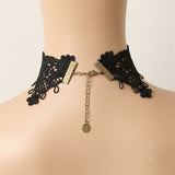 Red Zircon Lace Chain Gothic Choker Necklace