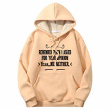 Remember When I Asked Letters Crew Collar Hoodie