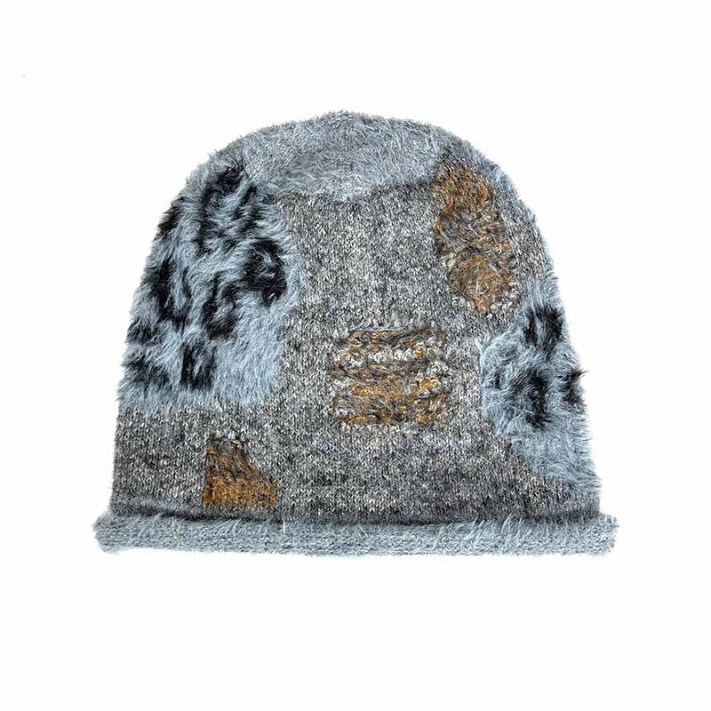 Retro All-Match Colorblock Plush Beanie Hat | Gthic.com