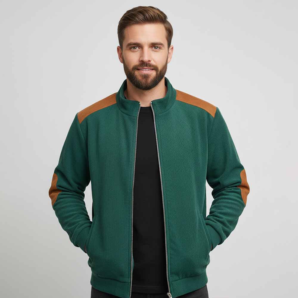 Retro Corduroy Long-Sleeved Zipper Casual Jacket