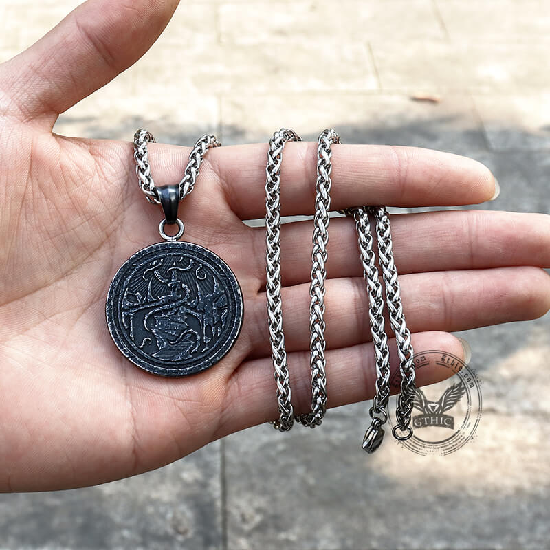 Retro Cthulhu Octopus Stainless Steel Marine Pendant | Gthic.com