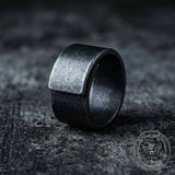 Retro Distressed Stainless Steel Wrap Band Ring