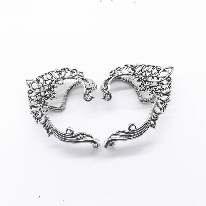 Ear Cuff de Elfo Retro de Acero Inoxidable