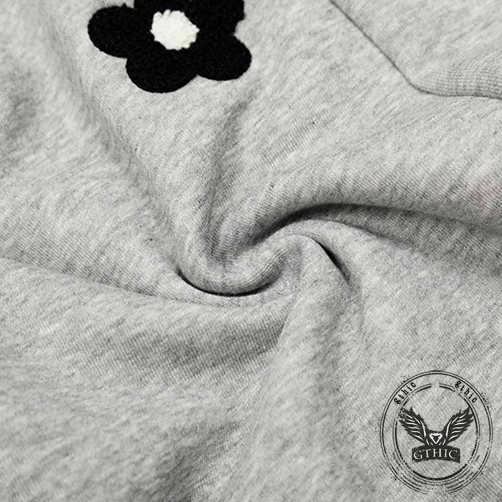 Retro Floral Embroidered Versatile Casual Pants