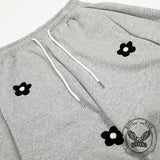 Retro Floral Embroidered Versatile Casual Pants