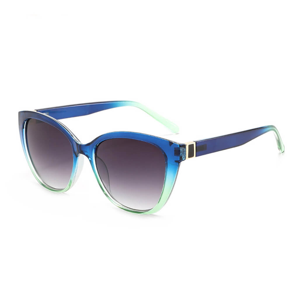 Retro Gradient Cat-Eye UV-Proof PC Sunglasses