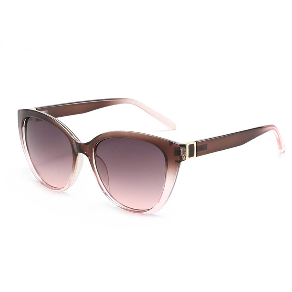 Retro Gradient Cat-Eye UV-Proof PC Sunglasses