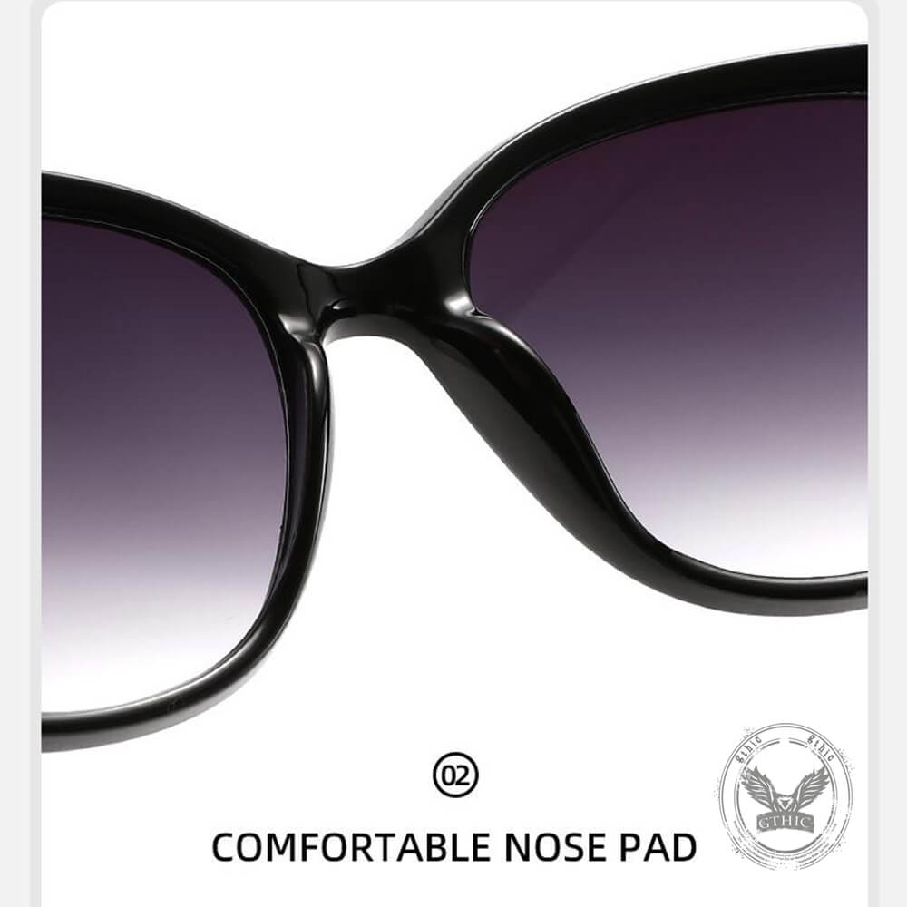 Retro Gradient Cat-Eye UV-Proof PC Sunglasses