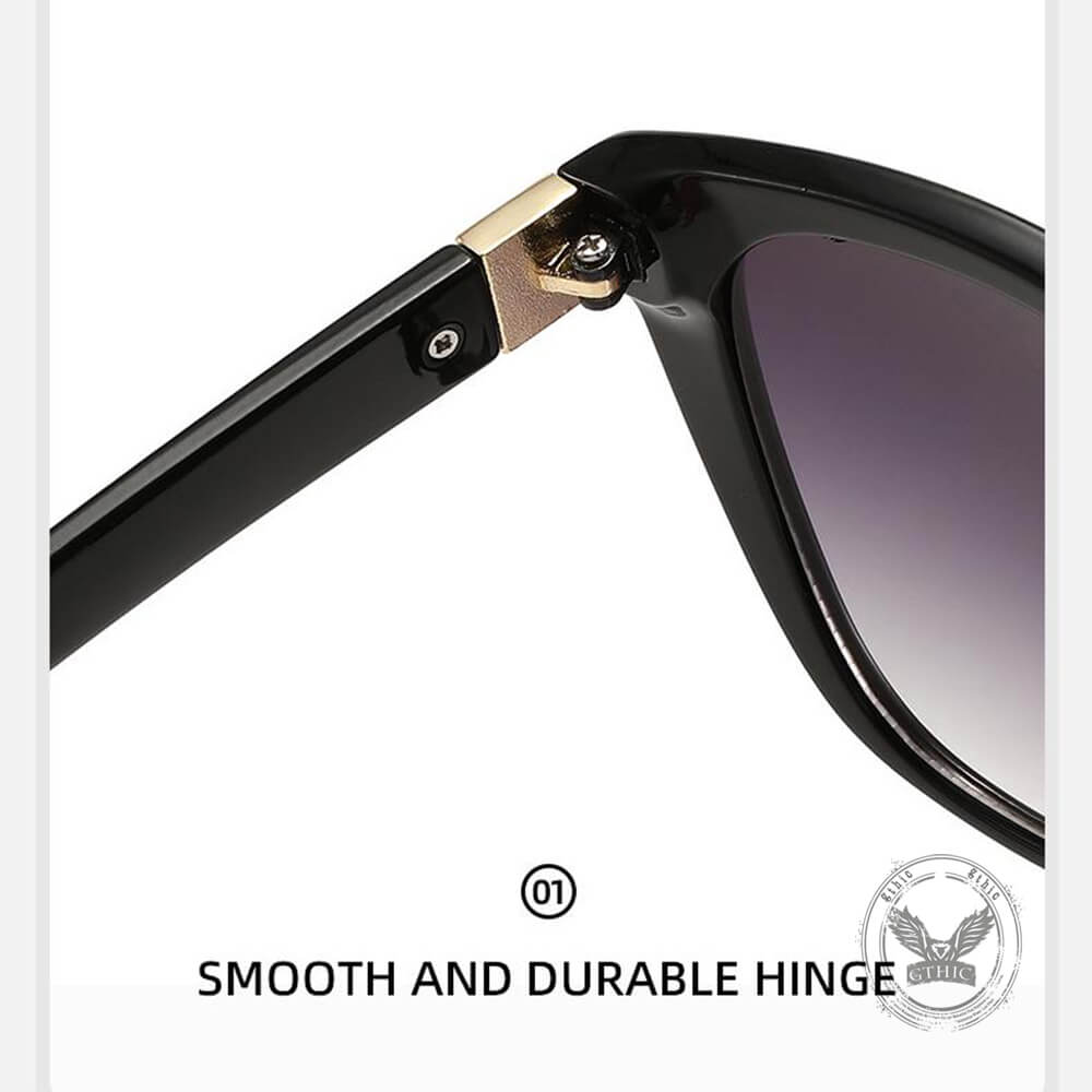 Retro Gradient Cat-Eye UV-Proof PC Sunglasses