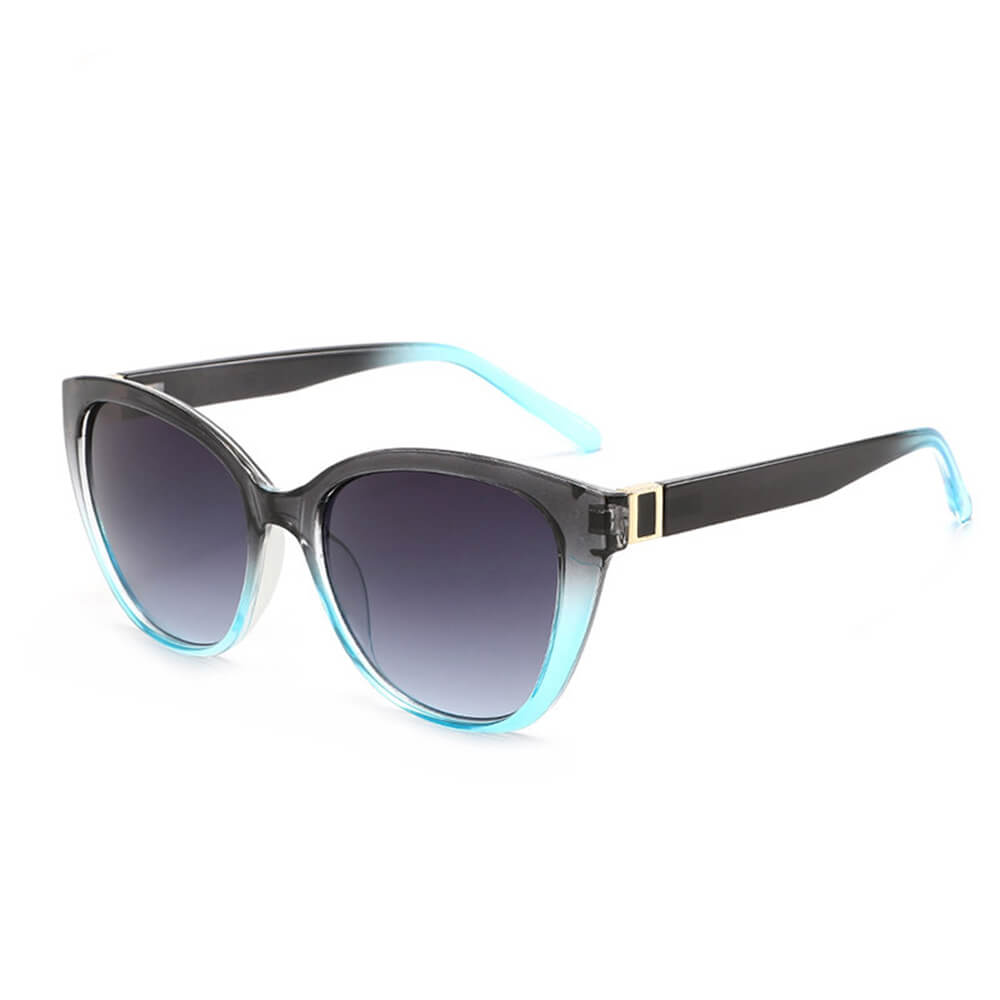 Retro Gradient Cat-Eye UV-Proof PC Sunglasses