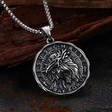 Retro Jesus Head Sacred Heart Stainless Steel Pendant | Gthic.com