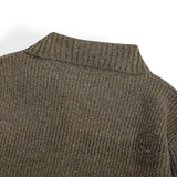 Retro Loose Collared Button-Down Cardigan Sweater