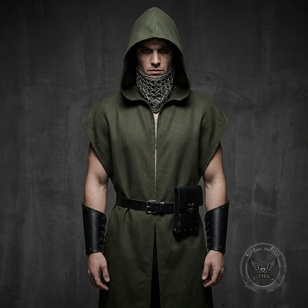 Retro Medieval Hobbit Viking Costume Cloak